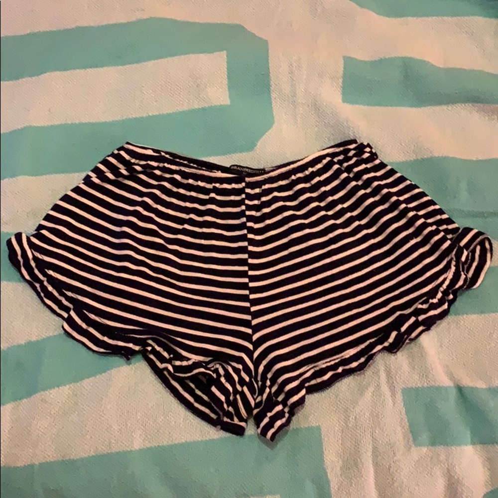 Women’s Brandy Melville Striped Lounge Shorts ~ OS